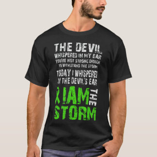 Camiseta Eu Sou A Tempestade Saúde Mental Consciência Verde