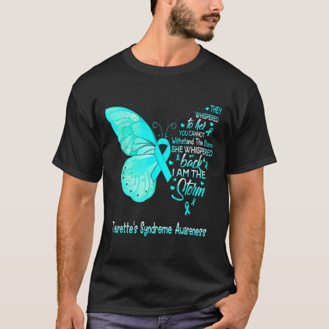 Camiseta Eu sou a Tempestade Tourette, a Síndrome de Saber  (Frente)