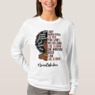 Camiseta Eu Sou A Tempestade Trabalhador Social Negro Histó