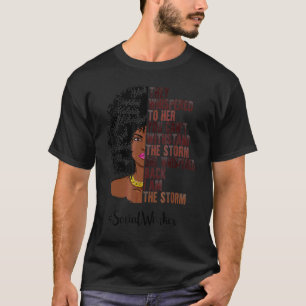 Camiseta Eu Sou A Tempestade Trabalhador Social Negro Histó