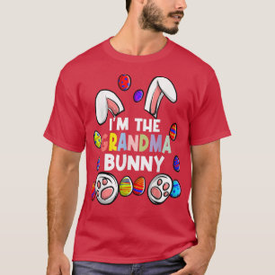 Camiseta Eu sou a vovó Bunny Cute Família Cony Cony Corresp