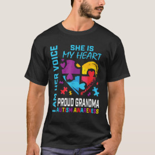 Camiseta Eu Sou A Voz Dela Ela É A Minha Consciência Autist