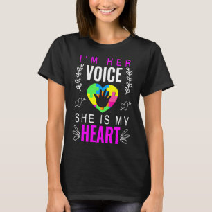 Camiseta Eu Sou A Voz Dela Ela É A Minha Consciência Do Cor