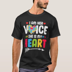 Camiseta Eu Sou A Voz Dela. Ela É Minha Quebra-cabeça Coraç