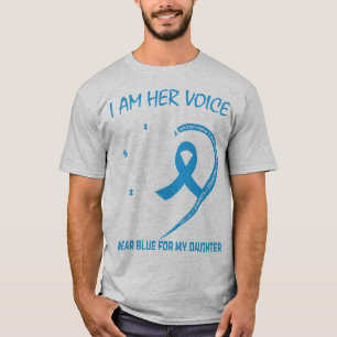 Camiseta Eu sou a voz dela. Ela é o meu coração.