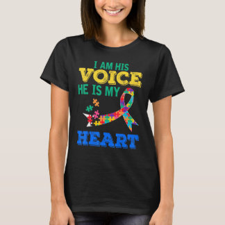 Camiseta Eu Sou A Voz Dele. Ele É O Meu Coração Quebra-cabe
