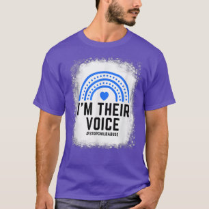 Camiseta Eu Sou A Voz Deles Para Impedir O Abuso Infantil