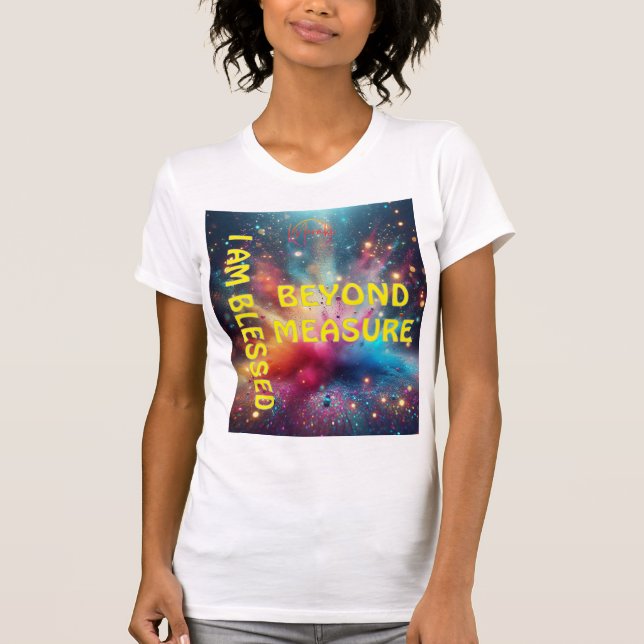 Camiseta "Eu sou abençoado" T-Shirt" (Frente)