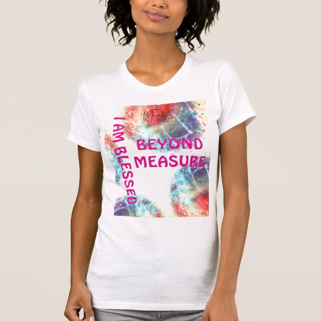 Camiseta "Eu sou abençoado" T-Shirt" (Frente)