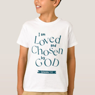 Camiseta Eu Sou Amado E Escolhido Por Deus