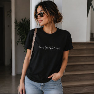 Camiseta 'Eu Sou Amado por Deus' Presente de Fé da Igreja