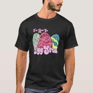 Camiseta Eu sou apenas tão gordo de Páscoa de Eggstra para 