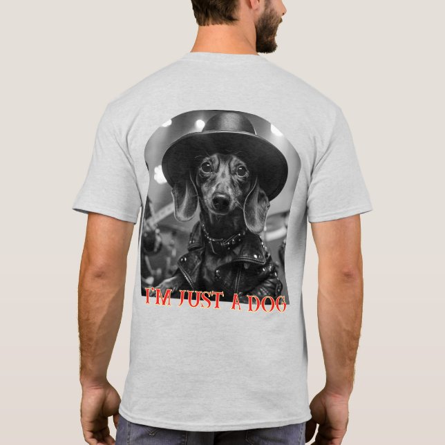 Camiseta Eu sou apenas um cão (Verso)