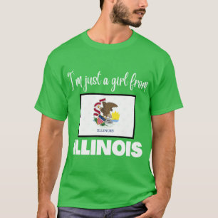 Camiseta Eu sou apenas uma garota do orgulho do estado de I