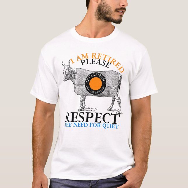 Camiseta Eu sou aposentado não perturbo o T dos homens do (Frente)