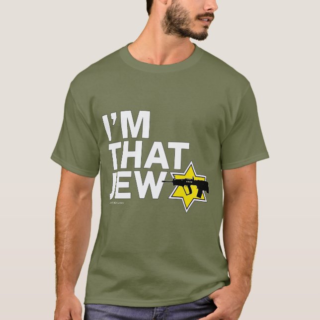 Camiseta "EU SOU AQUELE JUDEU" Autodefesa judaica (Frente)
