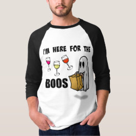 Camiseta Eu sou aqui para o fantasma do Dia das Bruxas