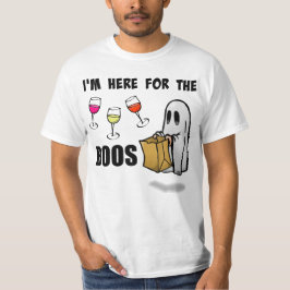 Camiseta Eu sou aqui para o fantasma do Dia das Bruxas