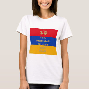 Camiseta Eu sou arménio - nós não mantemos a calma