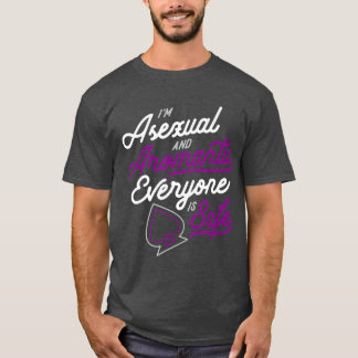 Camiseta Eu Sou Asexual E Aromântico Todos São Presentes Se