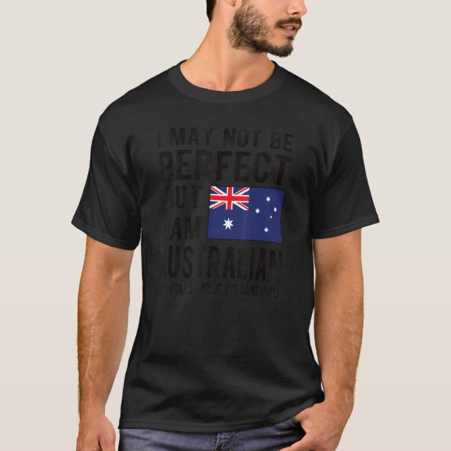 Camiseta Eu sou australiano Flag Austrália orgulhoso austra (Frente)