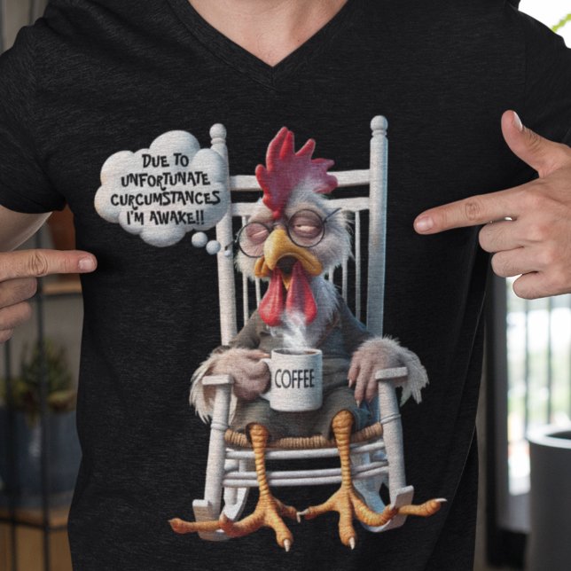 Camiseta Eu sou Awake! Precisa de café (Criador carregado)