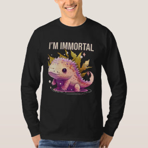 Camiseta Eu sou Axolote Imortal  Anfíbio Peixe Mexicano Amb