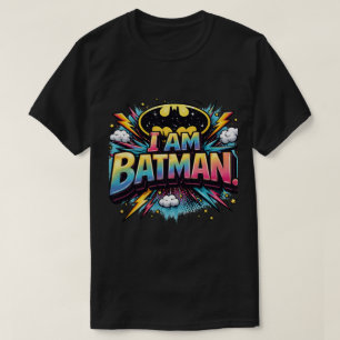 Camiseta Eu Sou Batman Ícone Super-Herói Cavaleiro das Trev