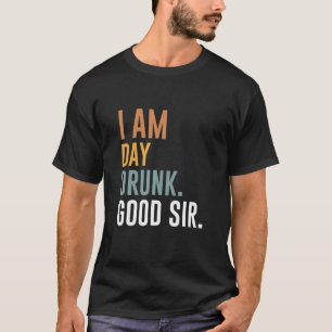 Camiseta Eu Sou Bebado Dia Bom Senhor Engraçado Dia do Trab