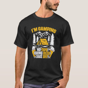 Camiseta Eu sou bebedor de cerveja de acampamento de viagem