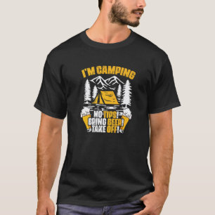 Camiseta Eu sou bebedor de cerveja de acampamento de viagem