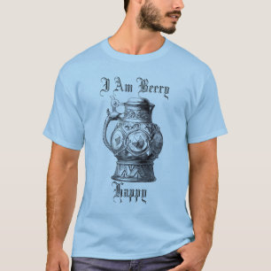 Camiseta Eu Sou Beery Happy Antiguamente Beer Caneca de cer