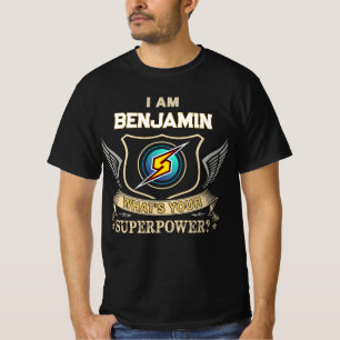 Camiseta Eu Sou BENJAMIN Qual É Seu Superpoder