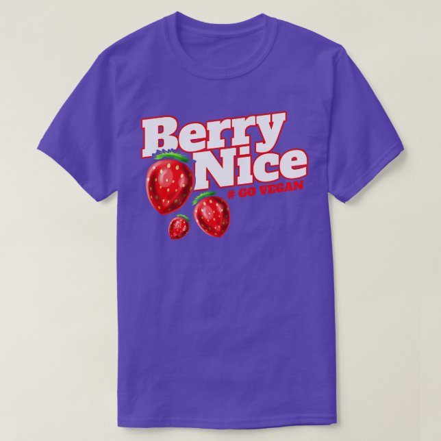 Camiseta Eu Sou Berry Bonito Porque Sou Vegetariana. (Frente do Design)