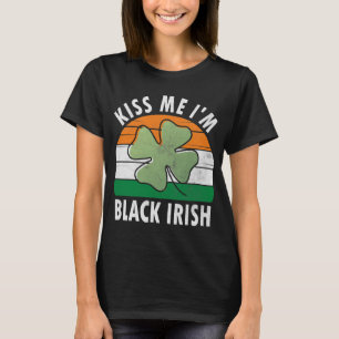 Camiseta Eu sou Black Irish Shirt Engraçado Dia de São Pa