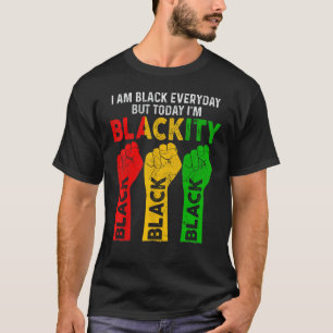 Camiseta Eu sou Blackity Black African American Power Ju
