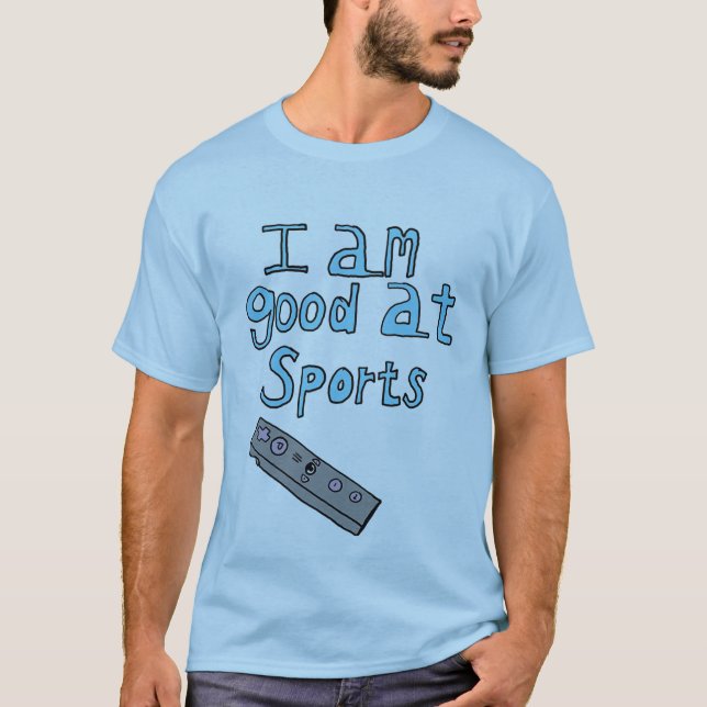 Camiseta Eu sou bom em esportes (Frente)