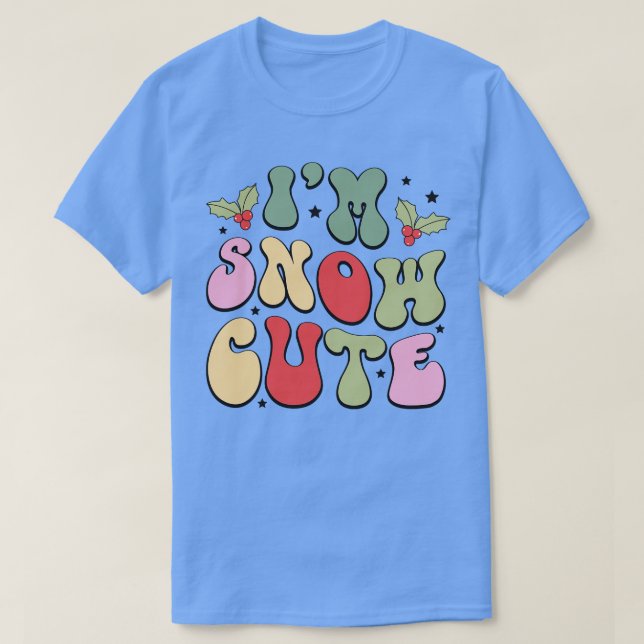 Camiseta Eu sou bonitinho de neve 2 (Frente do Design)