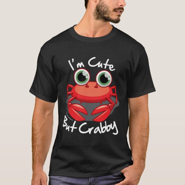 Camiseta Eu sou bonito mas Crabby (Frente)