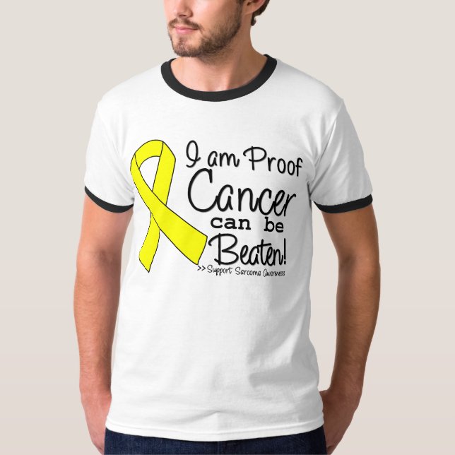 Camiseta Eu sou cancer do Sarcoma da prova posso ser batido (Frente)