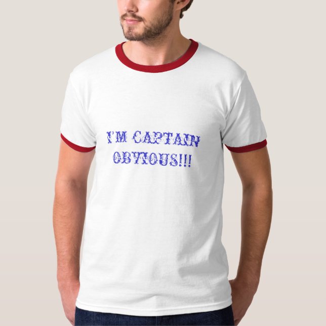 Camiseta Eu sou CAPITÃO ÓBVIO!!! (Frente)