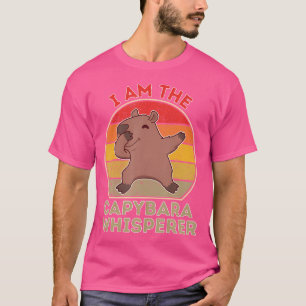 Camiseta Eu Sou Capybara Whisperer Kawaii Dabbing Capybar