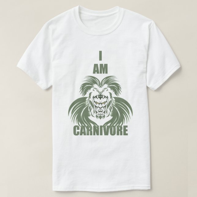 CAMISETA EU SOU CARNIVORE (Frente do Design)