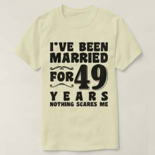 Camiseta Eu Sou Casado Há 49 Anos Casamento Romântico