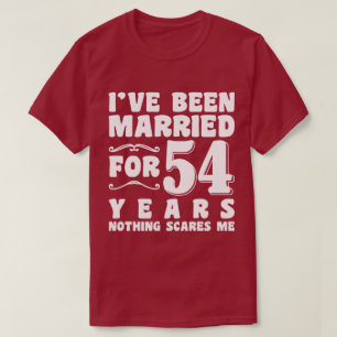 Camiseta Eu Sou Casado Há 54 Anos Marido Esposa Engraçado