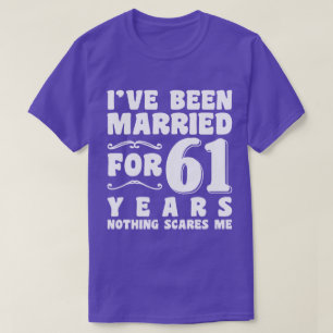 Camiseta Eu Sou Casado Há 61 Anos Avós São Legais