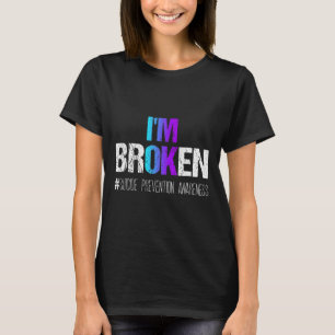 Camiseta Eu sou Chá e Fita Púrpura Suicida Preventi