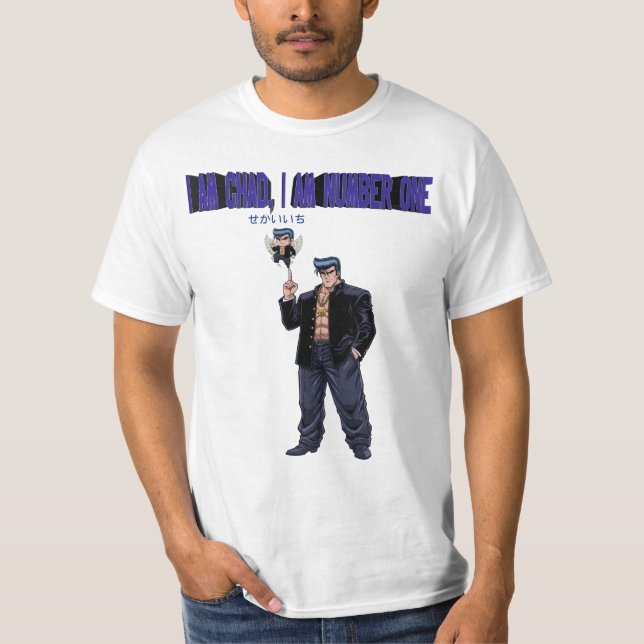 CAMISETA EU SOU CHAD, EU SOU O NÚMERO  UM (Frente)