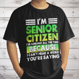 Camiseta EU SOU Cidadão Senior EU Estou Sorridente O Tempo
