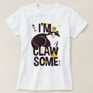 Camiseta Eu sou Clawsaome/Cat Lovers/Cat-itude